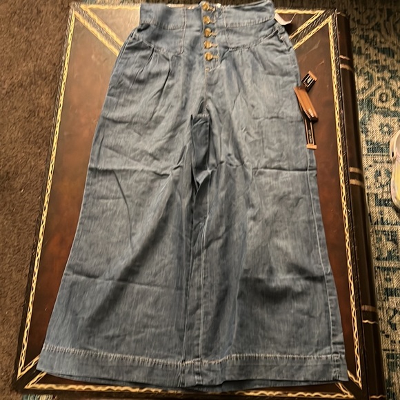 Denim high waisted wide leg - Picture 2 of 5